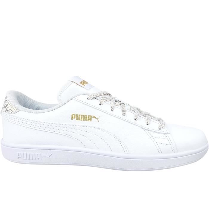 Chaussures PUMA Smash V2 Metallics JR Blanc Femme Adulte