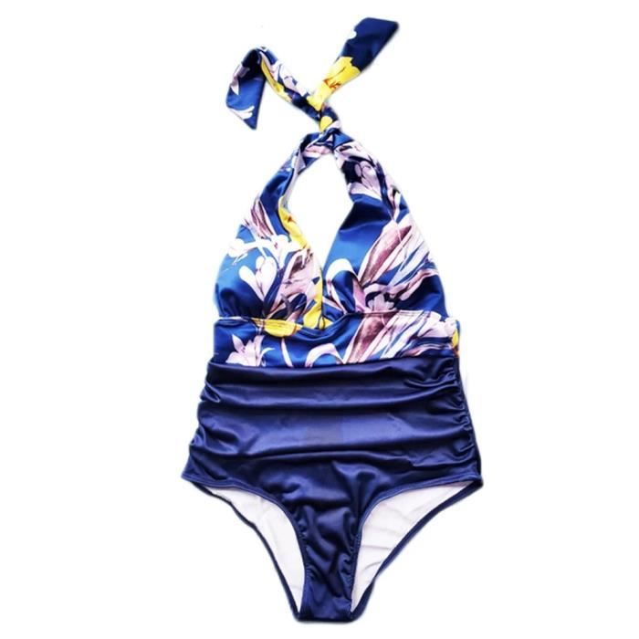 Maillot De Bain 1 Pièce Femme Cupshe - Gainant Ventre Plat - Bretelles Réglables - Taille Haute