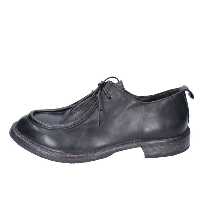 Chaussures De Soirée Homme En Cuir Oxford – Talon En Bois, élégantes Et Classiques, Idéales Cérémonie Ou Bureau