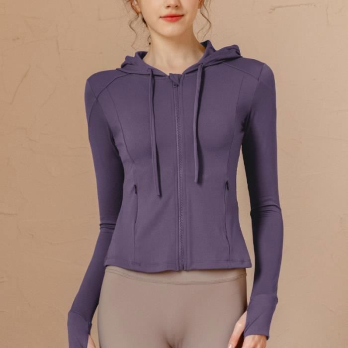 Tee-shirt De Sport Femme Manches Longues - Tissu Respirant, Séchage Rapide - Coupe Slim Pour Running, Fitness, Yoga - 6