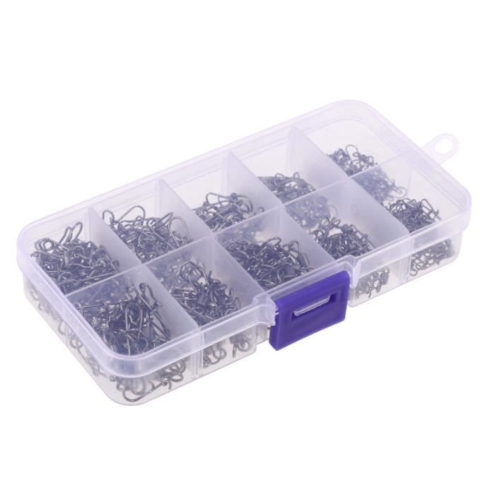 Mousquetons à œufs Pivotants Pour Pêche - Clips De Sécurité à Changement Rapide, Lot De 1 à 1000 Pièces