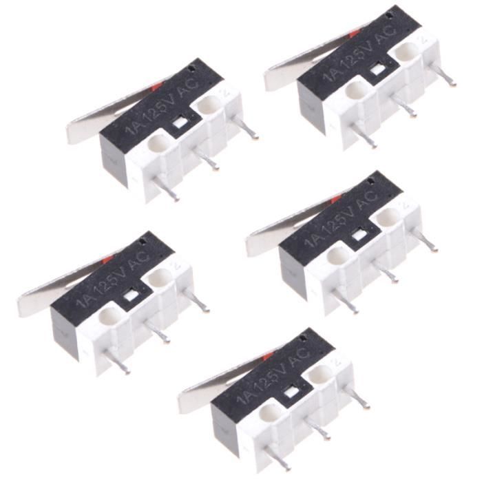 5 Pcs Micro-interrupteur De Fin Course Marche Arrêt Miniature
