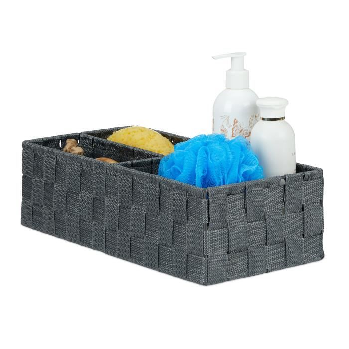 Panier de Guidon en m/étal HBT 27 x 34,5 x 26 cm Relaxdays Panier de v/élo Amovible avec syst/ème de clic Noir Maille /étroite