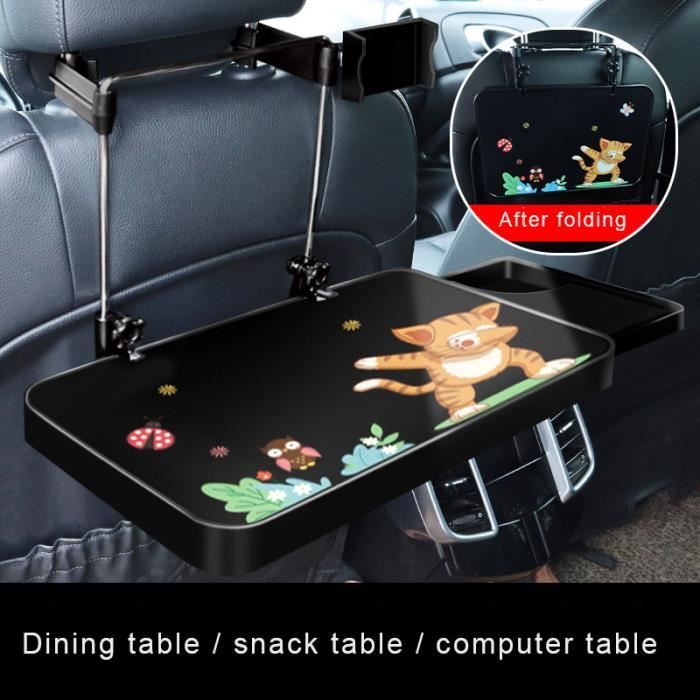 Table pliante de voiture portable, support multifonctionnel pour ordinateur  portable, pour manger, étudier, travailler facile