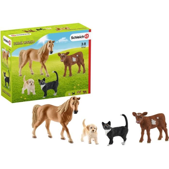 Coffret SCHLEICH - Kit de base Farm World - 72161 - pour enfants de 3 ans et plus - Gamme Farm World