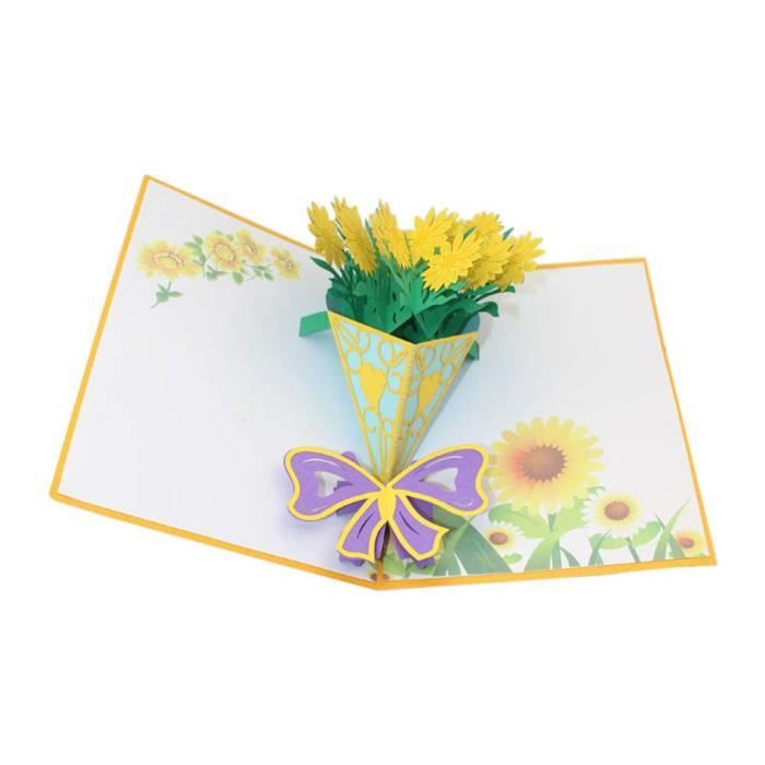 Carte De Voeux Anniversaire De Mariage Carte D Anniversaire Carte Pop Up 3d Artisanat Fait A La Main 1 Pcs 2 Achat Vente Carte Correspondance Carte De Voeux Anniversaire Cdiscount