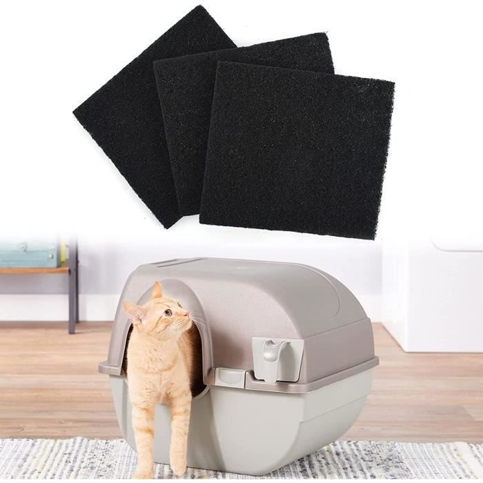 TUKNN Filtre Litiere Chat, Filtre Charbon, Filtre Charbon Litiere Chat, Filtre Litière Chat Anti