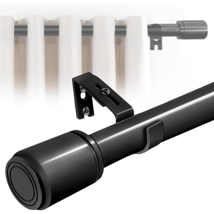 Tringle à Rideaux Extensible HOTOZON Doré 80-305 Cm - Diamètre 25 Mm Avec Embouts Simples Et Supports, Robuste Pour Chambre, Salon, Cuisine