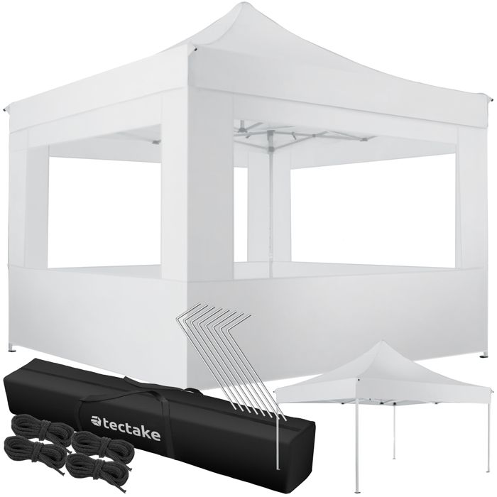 TecTake Tonnelle pliante de Jardin terrasse 6x3 m barnum tente structure en Aluminium 