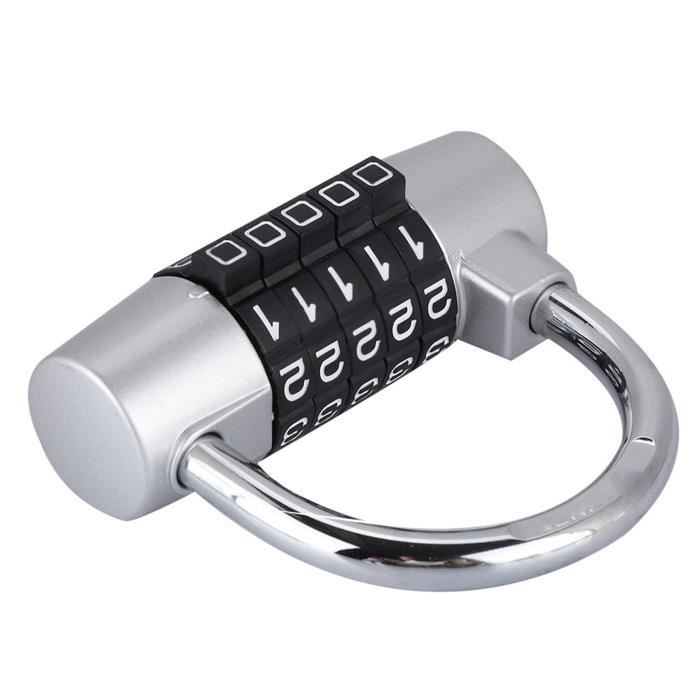 Lot De 3 Cadenas à Code - Serrure à Combinaison 4 Chiffres Métallique Pour Casier, Valise, Sac