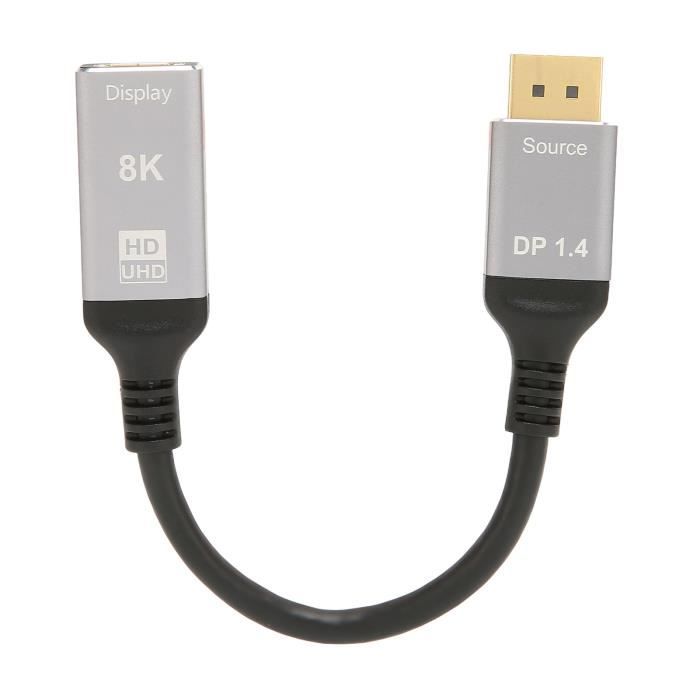 Cordon DisplayPort 1.4 M/M - 1m80 - Connectique PC 