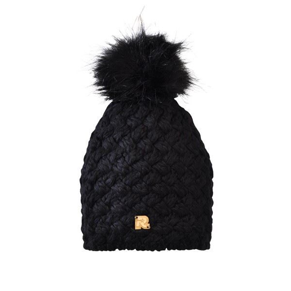 Bonnet noir, pompon Racoon - Homme & Femme Noir - Achat ...