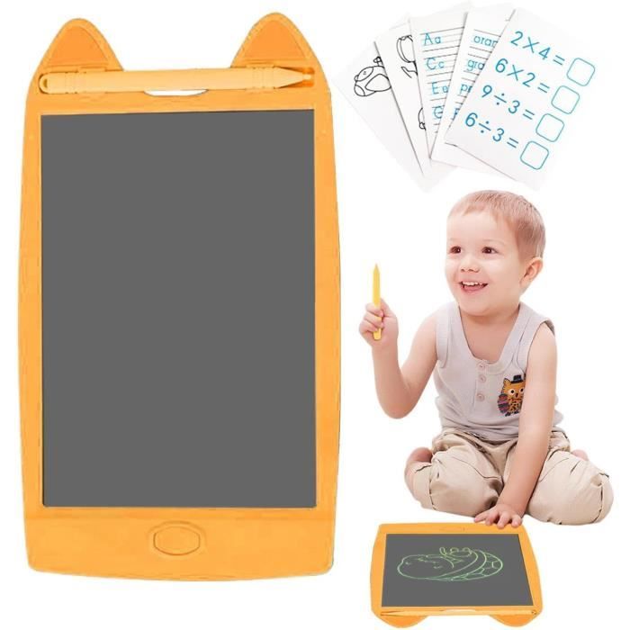 TECJOE Children's Drawing Tablet, 4 Pieces, Colorful LCD Writing Tablet 8.5 Inch, Magic Slate Graphic Tablet for Children 2 3 4 5 6 7