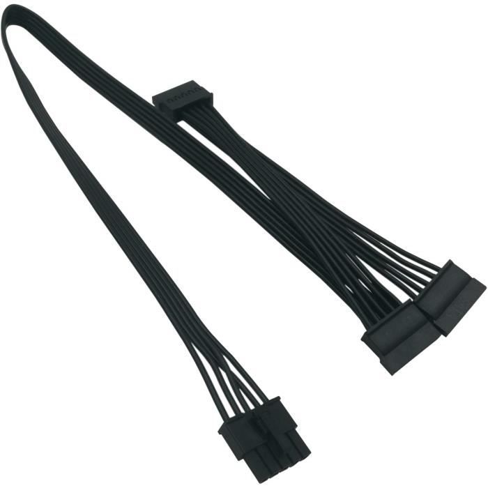 COMeap Molex de 6 pines a 3X 4 pines Energía del disco duro Adaptador Cable para Ciertos tipos de PSU modulares EVGA de 20 pulgadas (50 cm