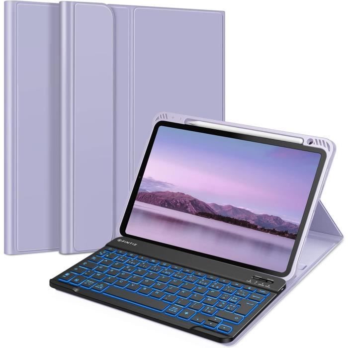 SIMTOP Sacoche Pour Tablette IPad Air 10.9'' / 10.2'' - Housse Bandoulière Protection YKK Gris