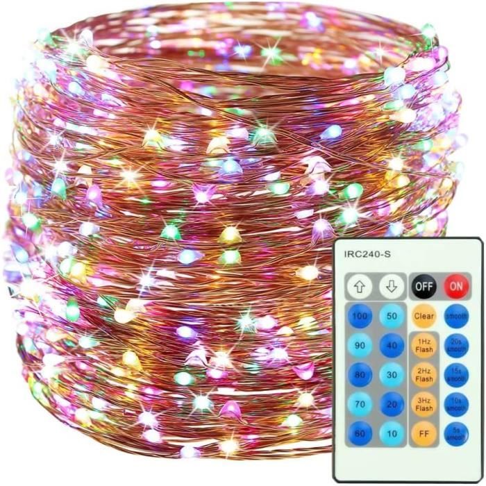 Guirlande Lumineuse LED 50m 500 LEDs - 8 Modes étanche IP65 Pour Noël Intérieur/extérieur