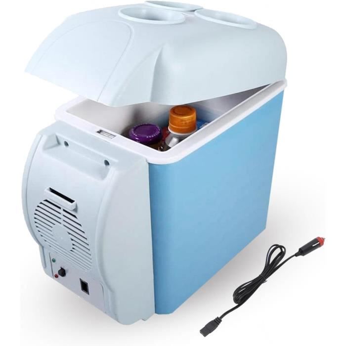 Mini Frigo Voiture 12V, 6L - Fonction Froid Et Chaud (5°C à 65°C), Portable Et Silencieux, Pour Canettes Et Bouteilles