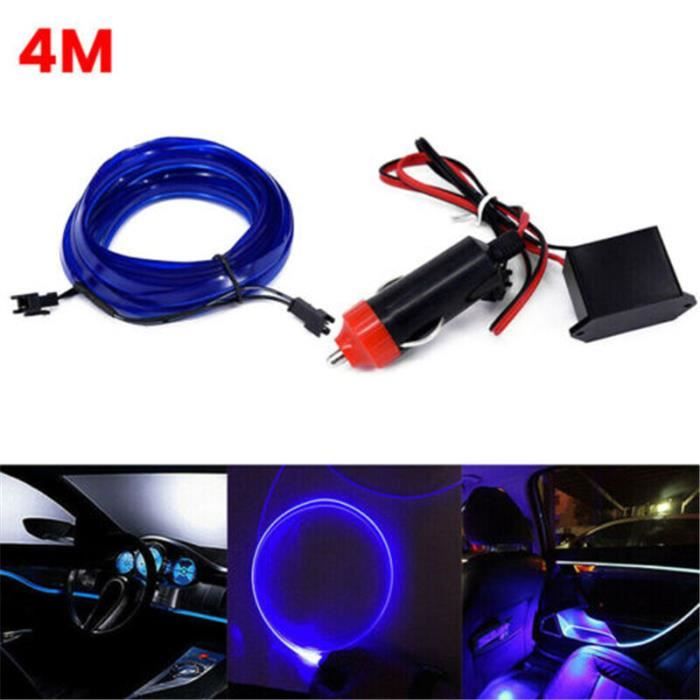 USLION 4M Voiture LED Ambiance Ambiance Ambiance Optique Fiber Dash