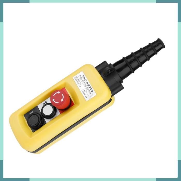 Contrôleur Manuel étanche Pour Grue/palan - 3 Boutons (haut, Bas, Arrêt D'urgence)