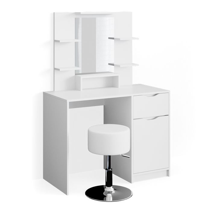 Coiffeuse Vicco Ruben Blanche, Table De Maquillage, Commode De Maquillage Commode Coiffeuse Vicco Ruben Blanche, Table De Maquillage, Commode De Maquillage Commode