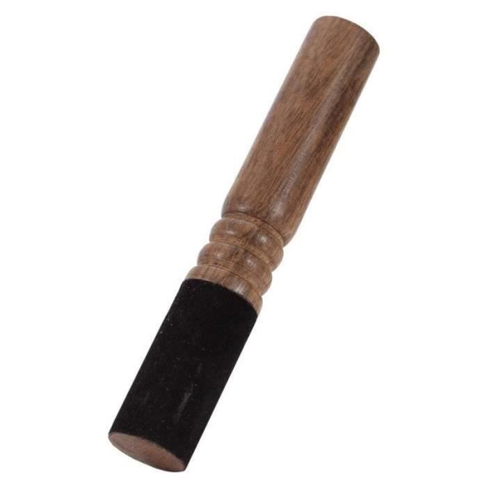 Maillet Bois 21.8cm Maillet Bois Pour Bol Chantant Cristal - Avec Joint Torique Caoutchouc - Longueur 22cm - Accessoire Méditation Maillet Caoutchouc Bois Percussion