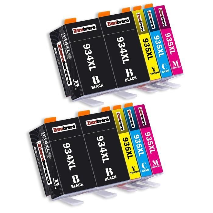 Cartouches D'encre Compatibles HP 934XL / 935XL - Multicolore - Pour Imprimantes OfficeJet Série 6800 - K2PRINT