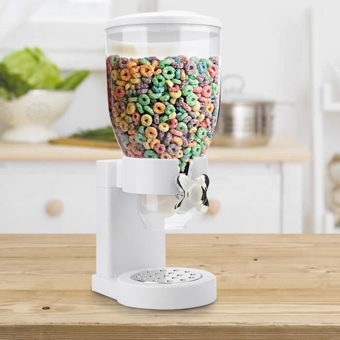 Distributeur De Céréales Et Aliments Secs - 19x14.5x40 Cm, Plastique ABS - Pour Cuisine, Rangement Pratique