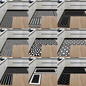 Tapis De Cuisine Antidérapant Lavable - Dimensions 43x180 Cm - Surface Polyester, Dessous Caoutchouc - Pour Cuisine, Couloir, Entrée