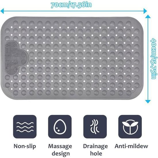 Tapis De Douche Antidérapant Avec Ventouse Et Trous De Drainage, Douche Avec Coussin De Massage Grand Tapis De Douche Pour Salle De Bain Douche Maison Salle De Bain Douche Bain Tapis De Pied40x70 80289832 Tapis De Douche Antidérapant Avec Ventouse Et Trous De Drainage, Douche Avec Coussin De Massage Grand Tapis De Douche Pour Salle De Bain Douche Maison Salle De Bain Douche Bain Tapis De Pied40x70 80289832