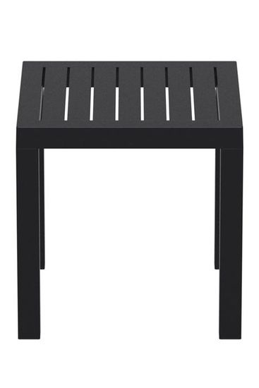 Petite Table De Jardin En Plastique Noir Resistante Aux