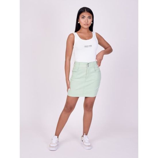 Jupe-short Old Navy Femme – Vert Marine – Taille Haute – Activewear – XS