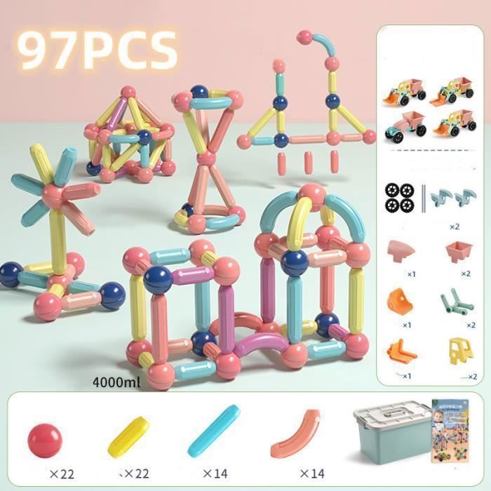 Jeu de construction magnétique | GéoMagnet™ – Les Aventures de Bébé