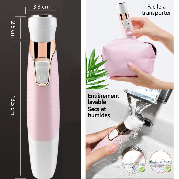 Excision Par Rasage Épilateur 5 en 1 600mAH 3W Appareil d'épilation multifonctionnel ...