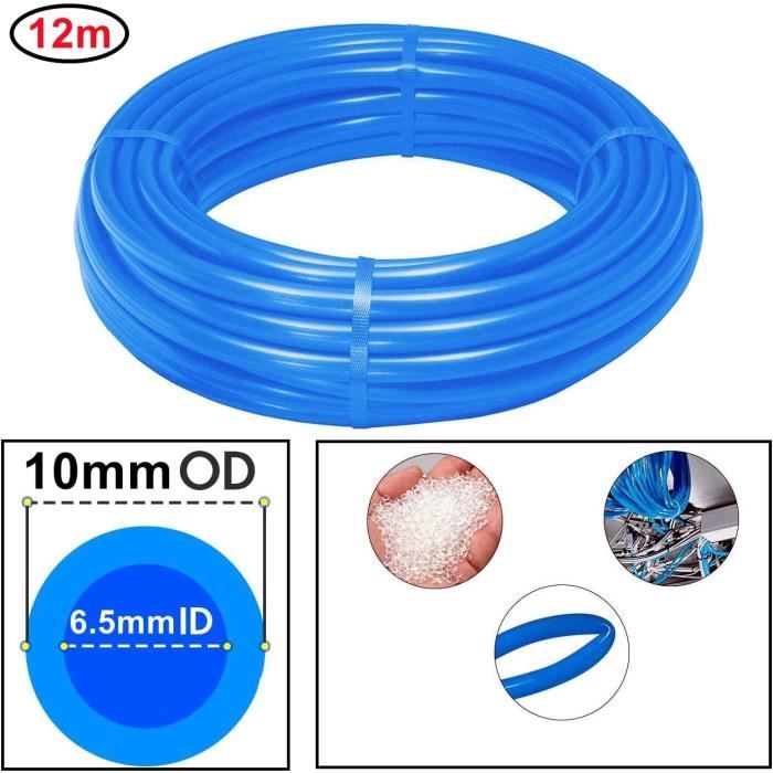 HUAZIZ Tuyau Pneumatique Flexible En Polyuréthane - Noir - 50