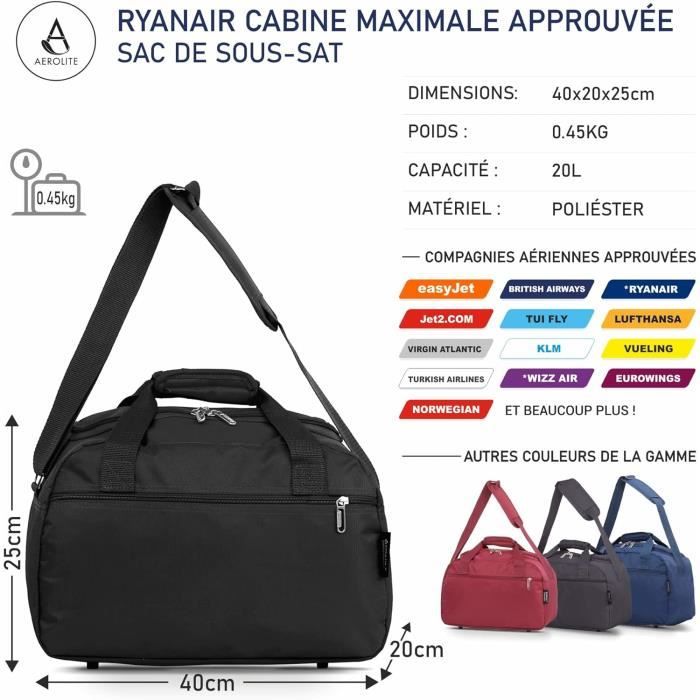 Sac de voyage pour femme Sac de sport 40 x 20 x 25 Sac de cabine Sac de  week-end Sac