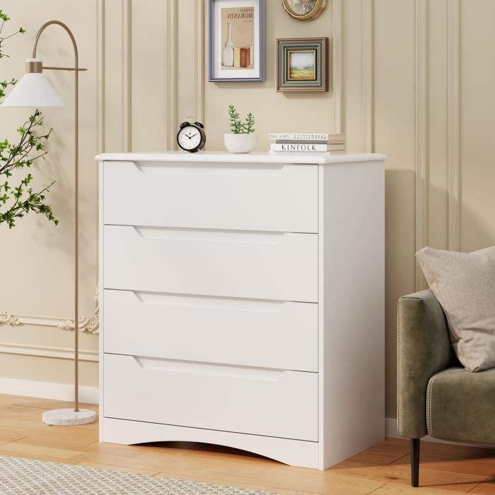 Commode design chambre adulte 4 tiroirs - Brin d'Ouest
