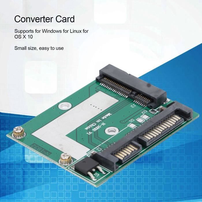 Adaptateur SSD 1.8" Micro SATA Vers SATA 2.5" - Convertisseur Pour Disque Dur/SSD Ancien