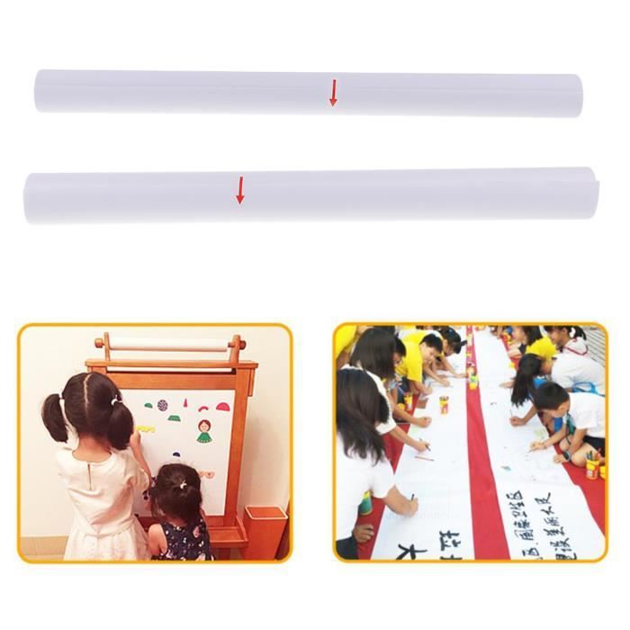 Roulé Dessin Blanc Dessin Esquisse Peinture Art Papier Artisanat 44 ...
