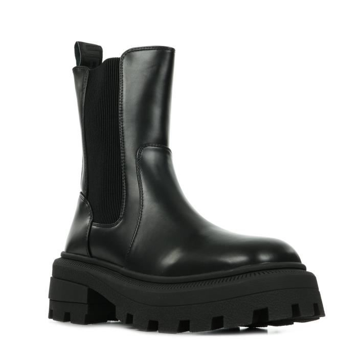 Bottines Buffalo Nabu Chelsea Vegan Noir A lastique