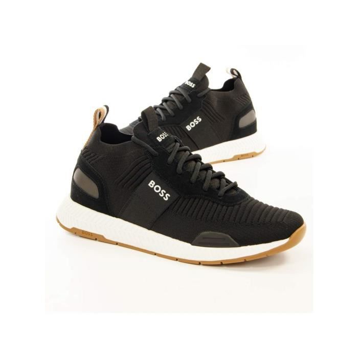 Basket Boss Homme Titanium runn charcoal Noir Textile