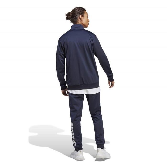Survêtement ADIDAS Linear Logo Tricot Bleu Manches Longues  Multisport