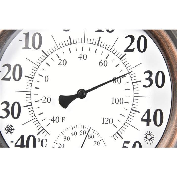 Thermomètre-hygromètre analogique TFA à anneau métallique