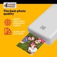 KODAK Pack Imprimante Photo Printer PM220 et 2 cartouches MSC50 - Photos 5.4 * 8.6 cm, WIFI, Compatible avec iOS et Android - Blanc-2