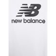 T-shirt coton col rond New Balance blanc-2