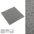 vidaXL Dalles de tapis de sol 20 pcs 5 m² 50x50 cm Gris-2