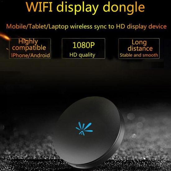 Dongle Récepteur D'affichage 4k Hd Clé Wifi Tv Android Apple Noir Yonis à  Prix Carrefour