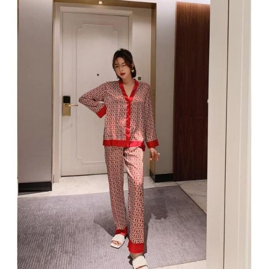 Pyjama Shorty Femme - T-shirt Manches Courtes + Short Poches - Coton Doux - Confort Jour Et Nuit