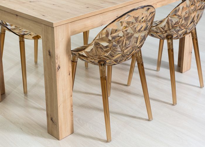 Lot De 2 Chaises Transparentes AMBELON En Polycarbonate - Design Cristal Pour Salle à Manger