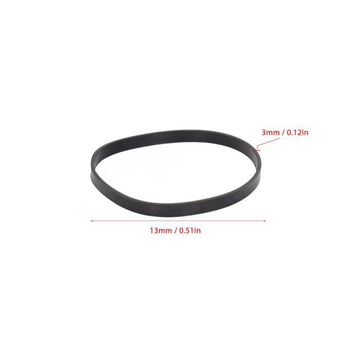 Pneu Scie à Ruban 12 Pouces - Caoutchouc Réduction Bruit - 3 Mm Épaisseur X 20 Mm Largeur