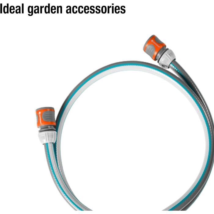 Kit D’Arrosage Gardena 13 Mm & 15 Mm – Raccord Robinet + Lance + Aquastop – Pratique & Sans Outils
